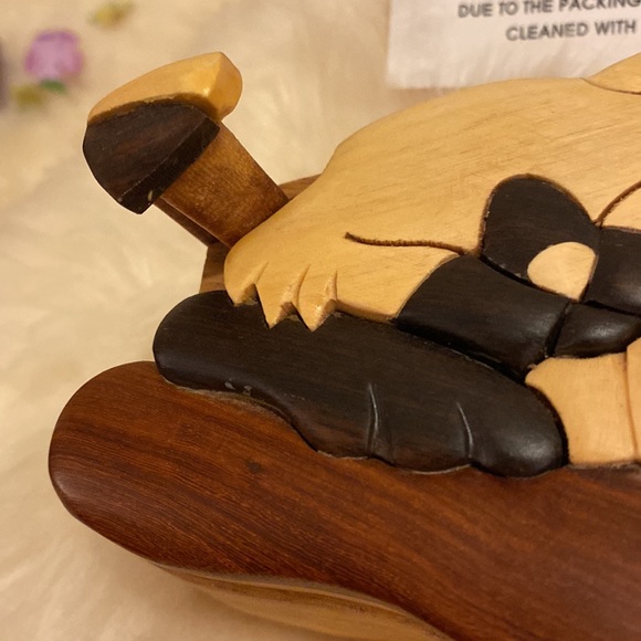 Cat PET PUZZLE BOX with Hidden Compartment uniquely crafted by Daniel Terrico. - Picture 10 of 10